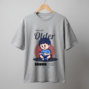 I Don't Get Older I Level Up Unisex Oversized T-Shirt