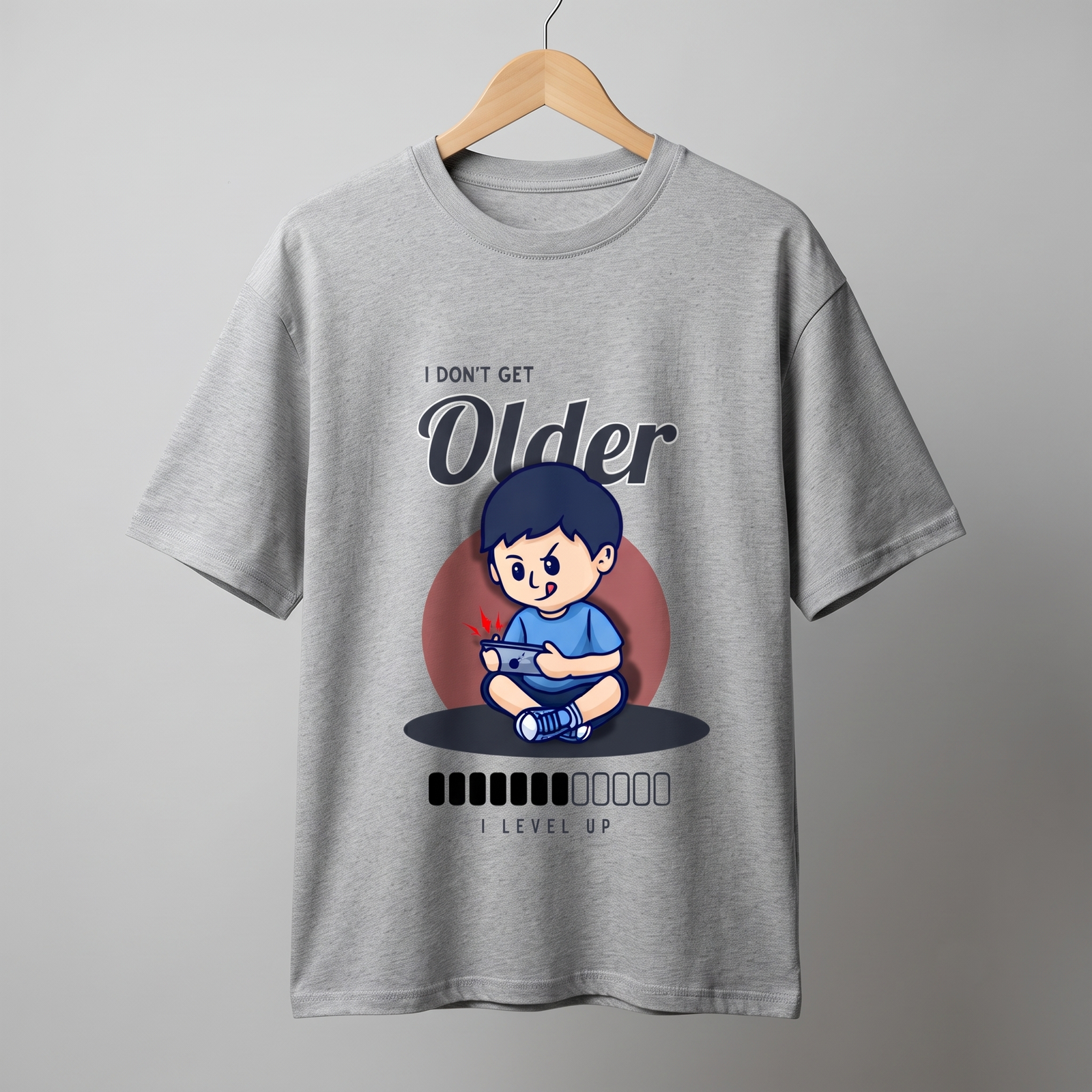 I Don't Get Older I Level Up Unisex Oversized T-Shirt