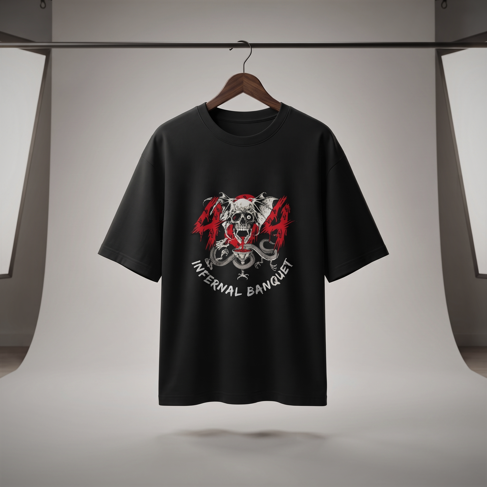 404 Infernal Banquet Unisex Oversized T-Shirt