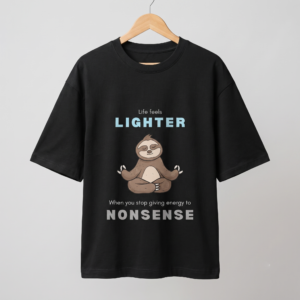 Life Feels Lighter When... Unisex Oversized T-Shirt