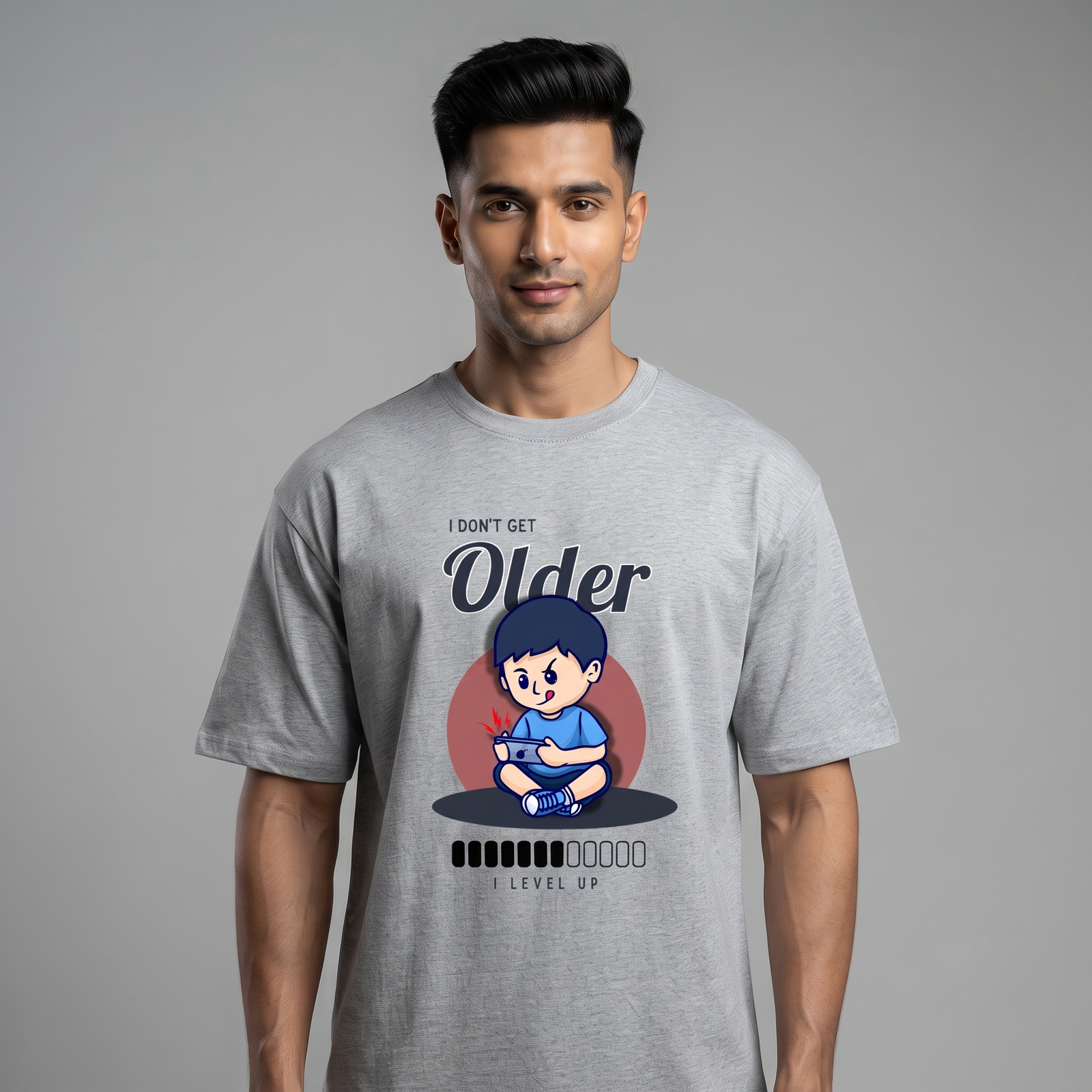 I Don't Get Older I Level Up Unisex Oversized T-Shirt