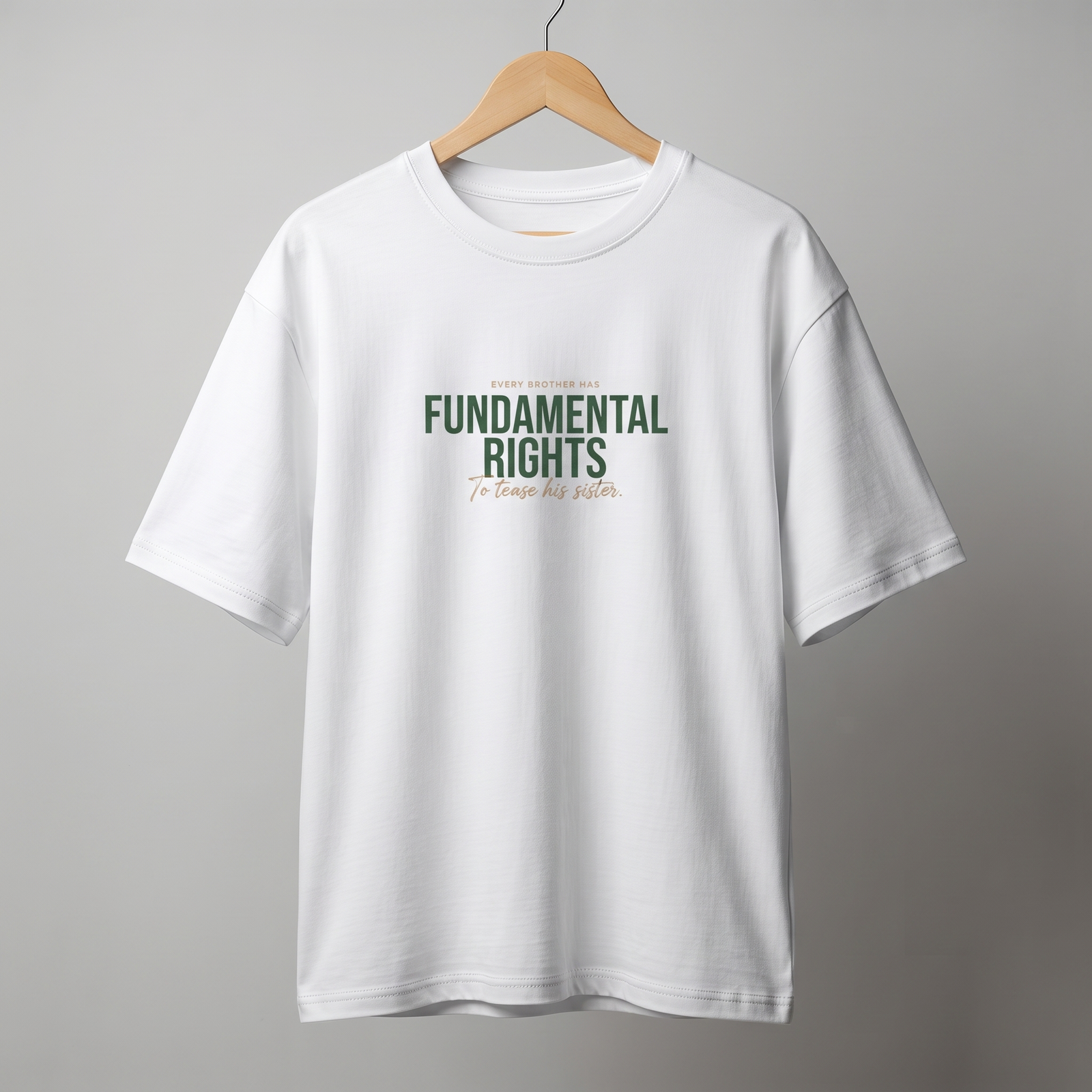 Every Brother Has Fundamental Rights Oversized T-Shirt