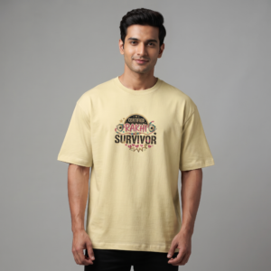 Certified Rakhi Survivor Oversized T-Shirt