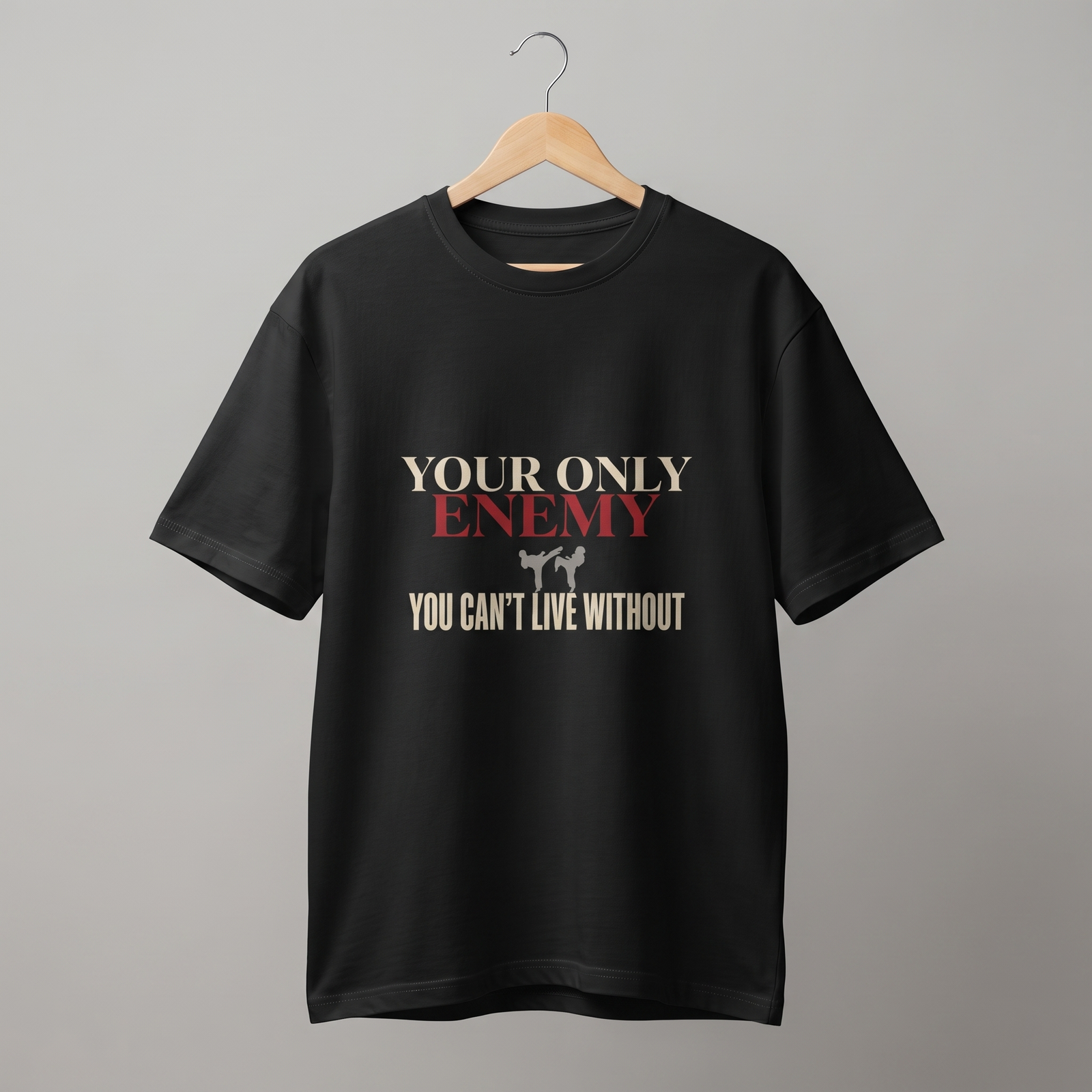 The Only Enemy You Can't Live Without Unisex Oversized T-Shirt