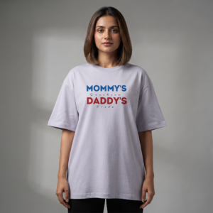 Mommy's Sunshine Daddy's Pride Unisex Oversized T-Shirt
