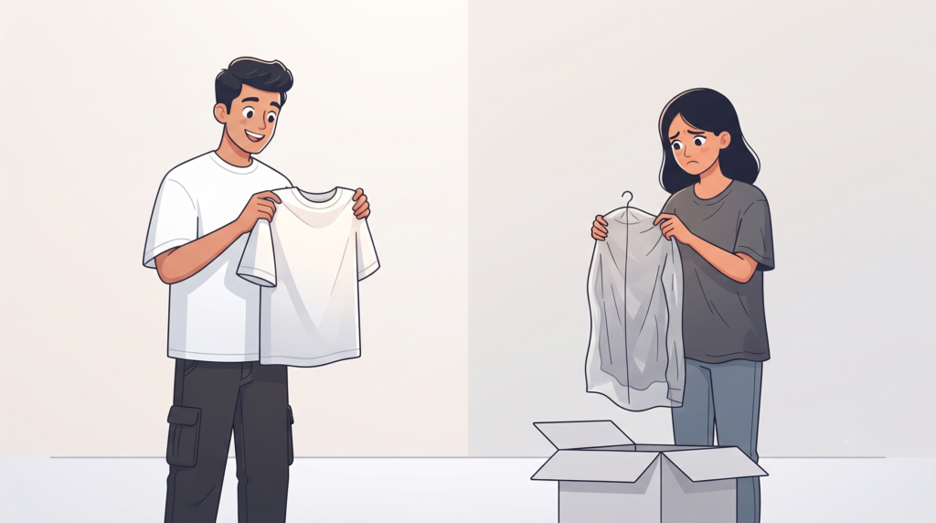 how to check shirt quality before buying